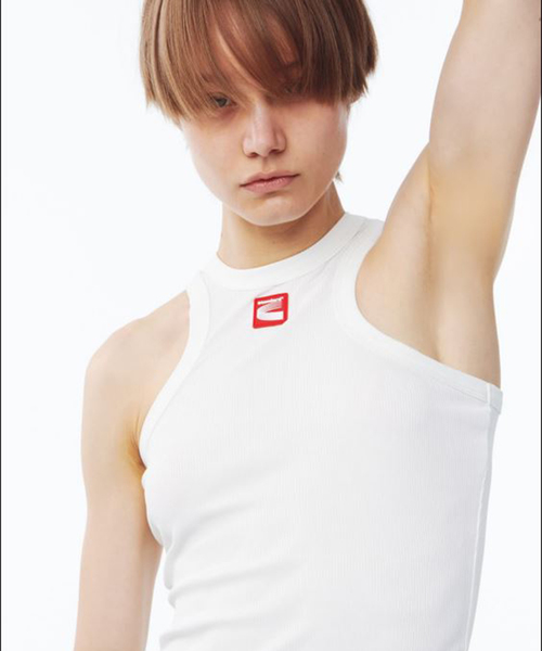 韓国　cej シャツ A'GEM/9 × .kom『SINCITY/シンシティ』NEW WORLD BLUE LOGO T