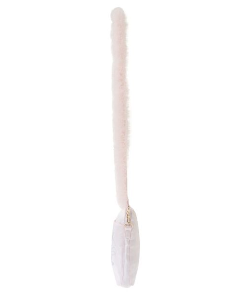 Maison de FLEUR(メゾンドフルール)の「チュールハンドルラインストーンポシェット(ショルダーバッグ・レディース・ピンク/ブラック・FREE)」の6枚目の写真