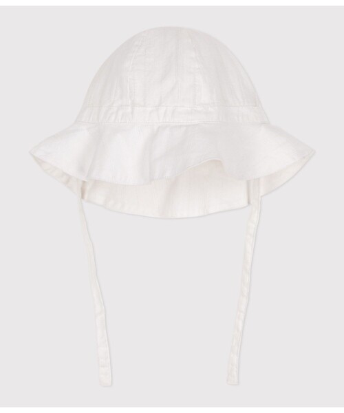 PETIT BATEAU（プチバトー）の「クロシェ（ハット・キッズ・ホワイト・6MONTH/18MONTH/36MONTH）」の2枚目の写真