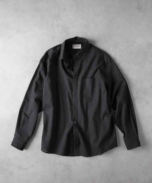 BACK NUMBER(バックナンバー)の「BACK NUMBER(バックナンバー)【メンズ】綿麻レギュラーシャツ(シャツ/ブラウス・メンズ・ブラウン/ベージュ/ネイビー/サックスブルー/オフホワイト/ダークグレー・S/XL/L/M)」の7枚目の写真