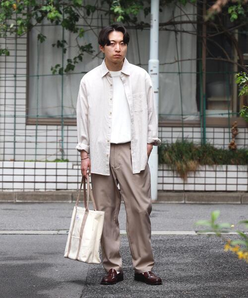BACK NUMBER(バックナンバー)の「BACK NUMBER(バックナンバー)【メンズ】綿麻レギュラーシャツ(シャツ/ブラウス・メンズ・ブラウン/ベージュ/ネイビー/サックスブルー/オフホワイト/ダークグレー・S/XL/L/M)」の9枚目の写真