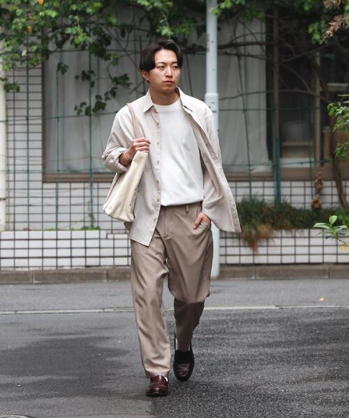 BACK NUMBER(バックナンバー)の「BACK NUMBER(バックナンバー)【メンズ】綿麻レギュラーシャツ(シャツ/ブラウス・メンズ・ブラウン/ベージュ/ネイビー/サックスブルー/オフホワイト/ダークグレー・S/XL/L/M)」の11枚目の写真