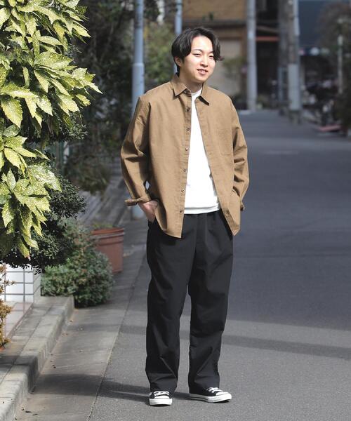 BACK NUMBER(バックナンバー)の「BACK NUMBER(バックナンバー)【メンズ】綿麻レギュラーシャツ(シャツ/ブラウス・メンズ・ブラウン/ベージュ/ネイビー/サックスブルー/オフホワイト/ダークグレー・S/XL/L/M)」の14枚目の写真