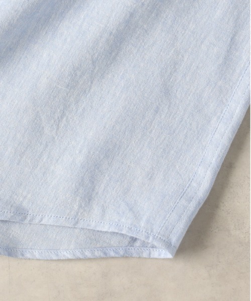 BACK NUMBER（バックナンバー）の「【BACK NUMBER】綿麻レギュラーシャツ（シャツ/ブラウス・メンズ・ブラウン/ベージュ/ネイビー/サックスブルー/オフホワイト/ダークグレー・S/XL/L/M）」の16枚目の写真