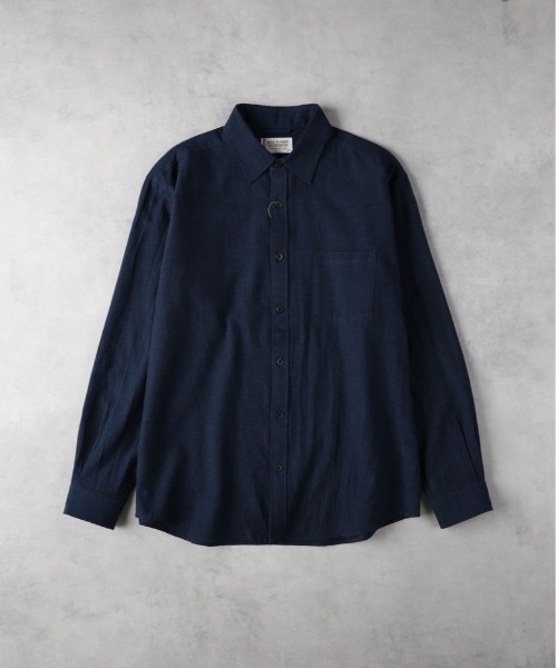 BACK NUMBER（バックナンバー）の「【BACK NUMBER】綿麻レギュラーシャツ（シャツ/ブラウス・メンズ・ブラウン/ベージュ/ネイビー/サックスブルー/オフホワイト/ダークグレー・S/XL/L/M）」の11枚目の写真
