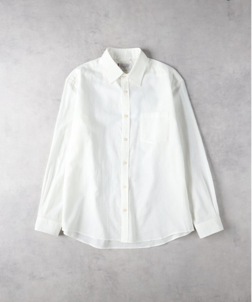 BACK NUMBER（バックナンバー）の「【BACK NUMBER】綿麻レギュラーシャツ（シャツ/ブラウス・メンズ・ブラウン/ベージュ/ネイビー/サックスブルー/オフホワイト/ダークグレー・S/XL/L/M）」の7枚目の写真