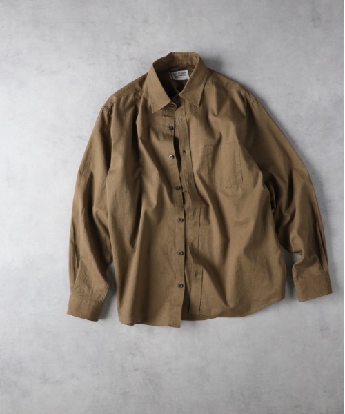 BACK NUMBER（バックナンバー）の「【BACK NUMBER】綿麻レギュラーシャツ（シャツ/ブラウス・メンズ・ブラウン/ベージュ/ネイビー/サックスブルー/オフホワイト/ダークグレー・S/XL/L/M）」の20枚目の写真