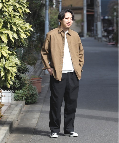 綿麻レギュラー ナチュラルシャツ BACK NUMBER】綿麻レギュラーシャツ（シャツ/ブラウス）｜BACK