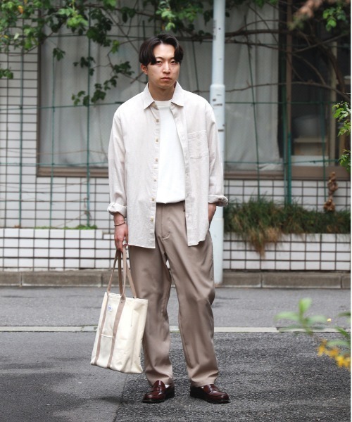 綿麻レギュラー ナチュラルシャツ セール】【BACK NUMBER】綿麻レギュラーシャツ（シャツ/ブラウス