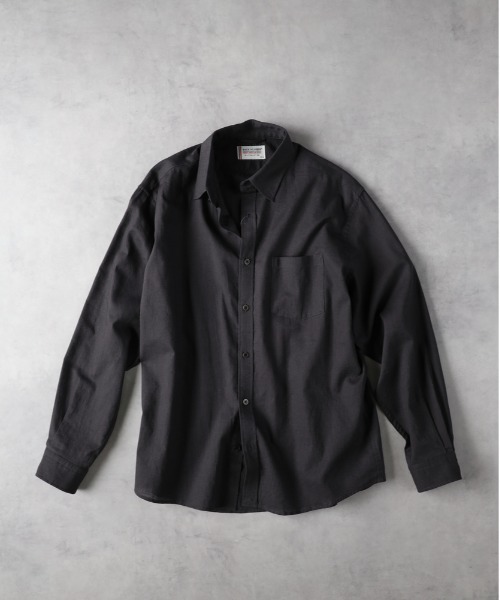 BACK NUMBER（バックナンバー）の「【BACK NUMBER】綿麻レギュラーシャツ（シャツ/ブラウス・メンズ・ブラウン/ベージュ/ネイビー/サックスブルー/オフホワイト/ダークグレー・S/XL/L/M）」の21枚目の写真