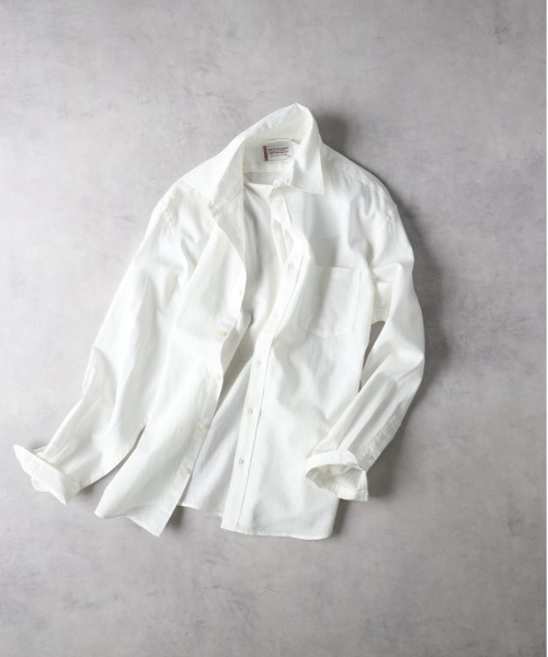 BACK NUMBER（バックナンバー）の「【BACK NUMBER】綿麻レギュラーシャツ（シャツ/ブラウス・メンズ・ブラウン/ベージュ/ネイビー/サックスブルー/オフホワイト/ダークグレー・S/XL/L/M）」の7枚目の写真