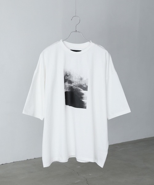 【美品】エンフォルド 22AW オーバーサイズ半袖カットソー　ホワイト　白T ADIDAS] Tシャツ アディカラー オーバーサイズ ホワイト (adidas