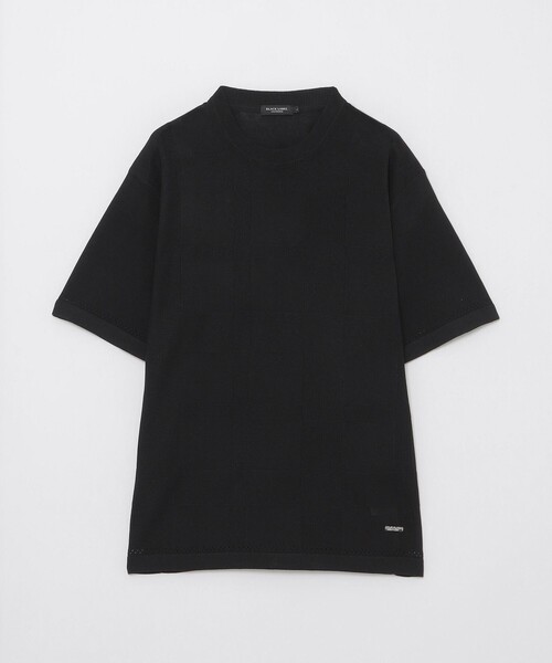 BLACK LABEL CRESTBRIDGE(ブラックレーベル・クレストブリッジ)の「ハイツイストシャドーチェックニットTシャツ(Tシャツ/カットソー・メンズ・レッド系その他/ネイビー/ブラック・M/L)」の8枚目の写真