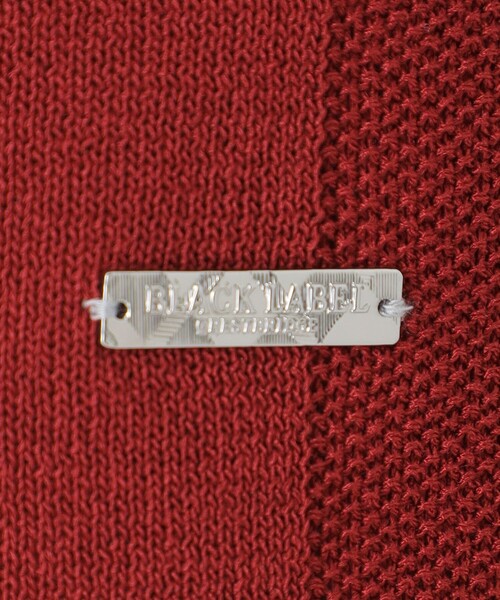 BLACK LABEL CRESTBRIDGE(ブラックレーベル・クレストブリッジ)の「ハイツイストシャドーチェックニットTシャツ(Tシャツ/カットソー・メンズ・レッド系その他/ネイビー/ブラック・M/L)」の12枚目の写真