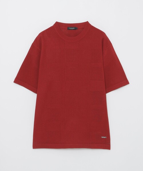 BLACK LABEL CRESTBRIDGE(ブラックレーベル・クレストブリッジ)の「ハイツイストシャドーチェックニットTシャツ(Tシャツ/カットソー・メンズ・レッド系その他/ネイビー/ブラック・M/L)」の13枚目の写真