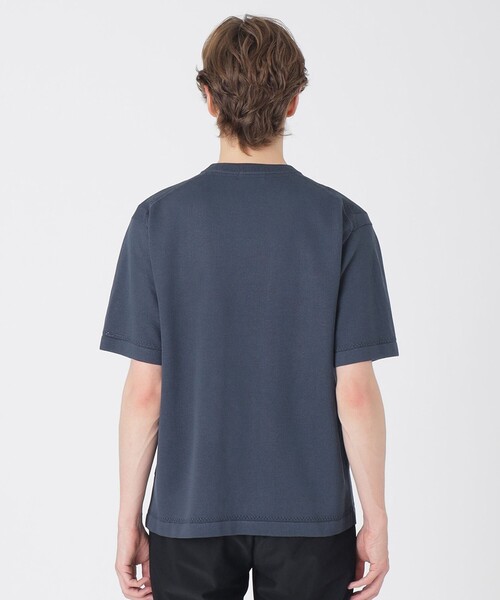 BLACK LABEL CRESTBRIDGE(ブラックレーベル・クレストブリッジ)の「ハイツイストシャドーチェックニットTシャツ(Tシャツ/カットソー・メンズ・レッド系その他/ネイビー/ブラック・M/L)」の16枚目の写真