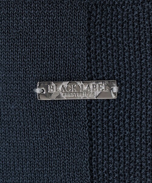 BLACK LABEL CRESTBRIDGE(ブラックレーベル・クレストブリッジ)の「ハイツイストシャドーチェックニットTシャツ(Tシャツ/カットソー・メンズ・レッド系その他/ネイビー/ブラック・M/L)」の17枚目の写真