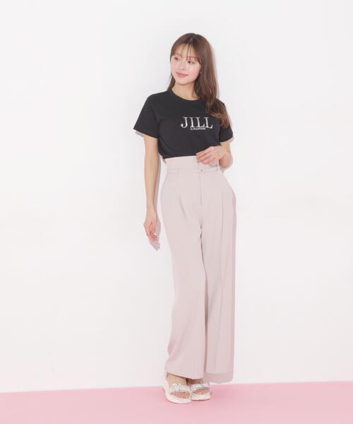 JILL by JILL STUART(ジルバイジルスチュアート)の「◇ホットフィットロゴTシャツ(Tシャツ/カットソー・レディース・ブルー/ピンク/ホワイト/ブラック・FREE)」の19枚目の写真