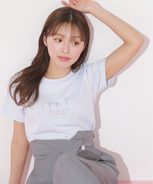 JILL by JILL STUART（ジルバイジルスチュアート）の「◇ホットフィットロゴTシャツ（Tシャツ/カットソー・レディース・ブルー/ピンク/ホワイト/ブラック・FREE）」の13枚目の写真