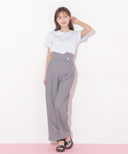 JILL by JILL STUART（ジルバイジルスチュアート）の「◇ホットフィットロゴTシャツ（Tシャツ/カットソー・レディース・ブルー/ピンク/ホワイト/ブラック・FREE）」の18枚目の写真