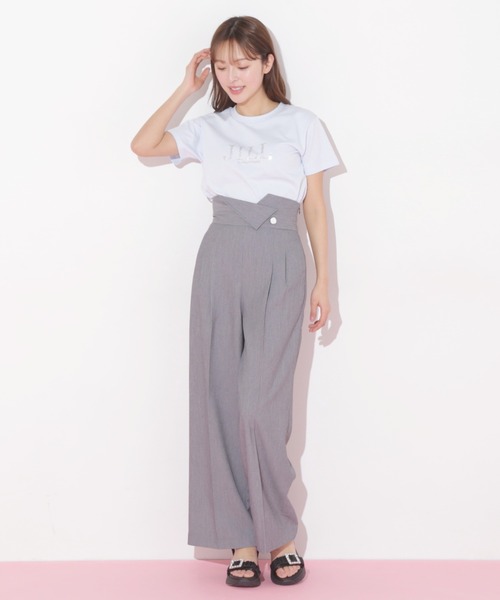 JILL by JILL STUART（ジルバイジルスチュアート）の「◇ホットフィットロゴTシャツ（Tシャツ/カットソー・レディース・ブルー/ピンク/ホワイト/ブラック・FREE）」の19枚目の写真