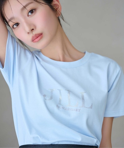 JILL by JILL STUART（ジルバイジルスチュアート）の「◇ホットフィットロゴTシャツ（Tシャツ/カットソー・レディース・ブルー/ピンク/ホワイト/ブラック・FREE）」の6枚目の写真