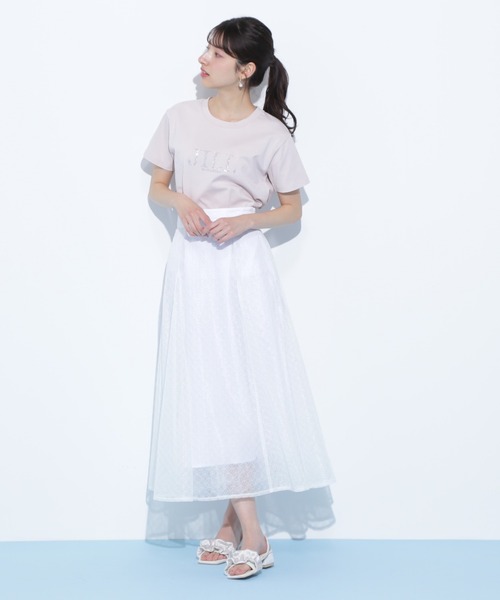 JILL by JILL STUART（ジルバイジルスチュアート）の「◇ホットフィットロゴTシャツ（Tシャツ/カットソー・レディース・ブルー/ピンク/ホワイト/ブラック・FREE）」の12枚目の写真