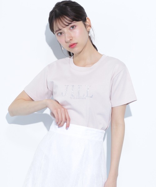 JILL by JILL STUART（ジルバイジルスチュアート）の「◇ホットフィットロゴTシャツ（Tシャツ/カットソー・レディース・ブルー/ピンク/ホワイト/ブラック・FREE）」の8枚目の写真