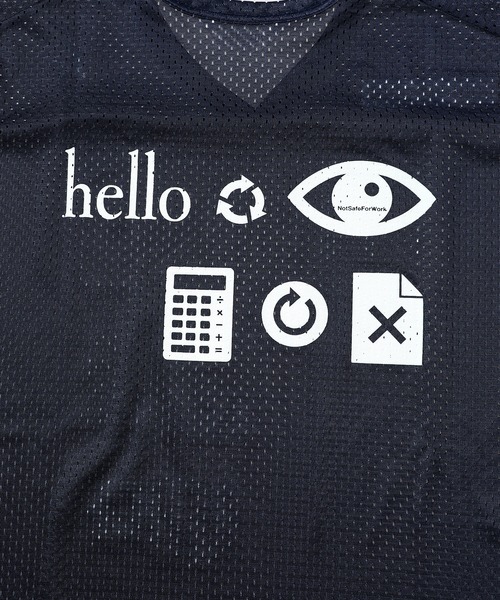DIGAWEL(ディガウェル)の「Mesh football T-shirt(Tシャツ/カットソー・メンズ・ブラック/ネイビー・2)」の10枚目の写真