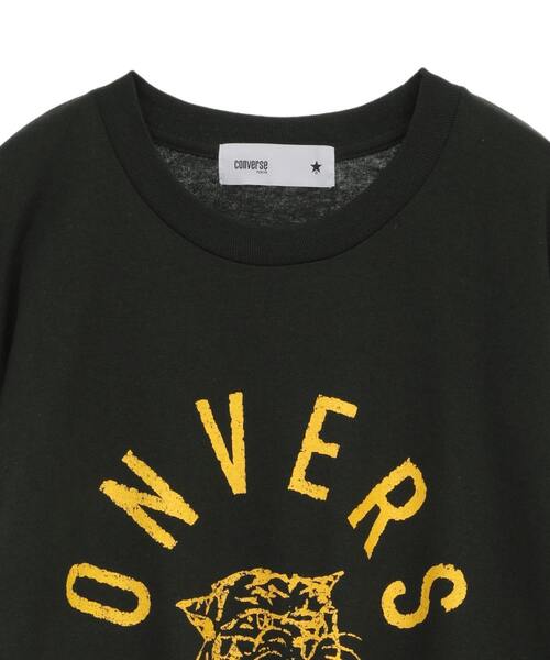 CONVERSE TOKYO（コンバーストウキョウ）の「【限定展開】TIGER LOGO PRINT LONG SLEEVE TEE（Tシャツ/カットソー・レディース・ブラック/ホワイト/グリーン・MEDIUM/SMALL）」の5枚目の写真