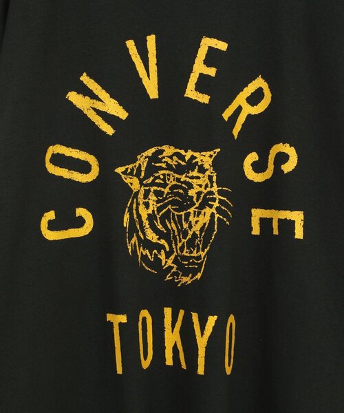 CONVERSE TOKYO（コンバーストウキョウ）の「【限定展開】TIGER LOGO PRINT LONG SLEEVE TEE（Tシャツ/カットソー・レディース・ブラック/ホワイト/グリーン・MEDIUM/SMALL）」の8枚目の写真