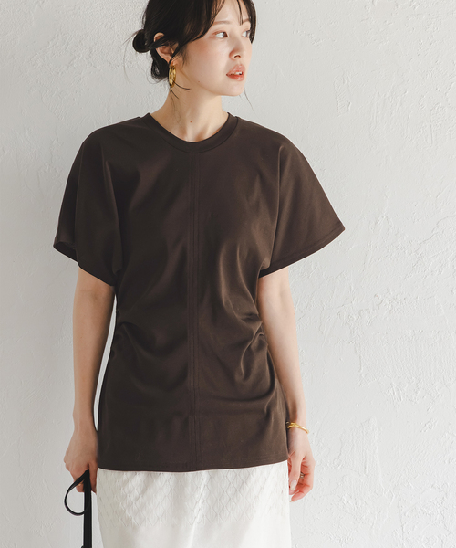 PROVOKEプロヴォーク ウエストタックTee ブラウン セール】PROVOKE/プロヴォーク ウエストタックTee（Tシャツ
