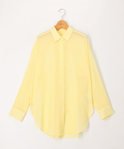 NOLLEY’S(ノーリーズ)の「◇【WEB限定】MY STANDARD シアーシャツ(シャツ/ブラウス・レディース・イエロー/サックスブルー/ブルー系その他3/ネイビー・FREE)」の14枚目の写真