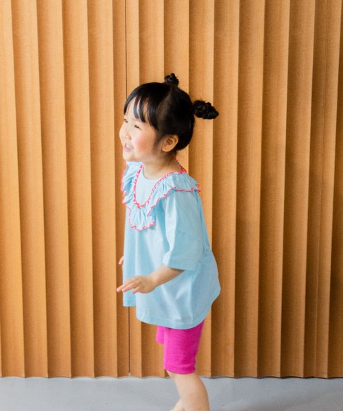 LOWRYS FARM(ローリーズファーム)の「2WAYフリルプルオーバー 450506(Tシャツ/カットソー・キッズ・ブラック/アイボリー/ピンク/ブルー・130cm/150cm/110cm/140cm/120cm)」の18枚目の写真