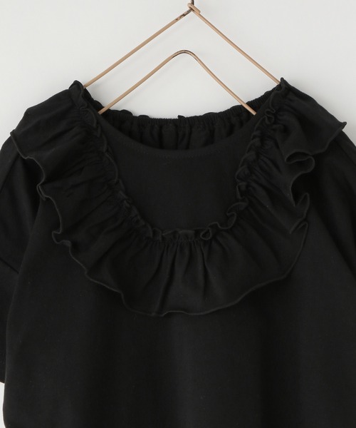 LOWRYS FARM(ローリーズファーム)の「2WAYフリルプルオーバー 450506(Tシャツ/カットソー・キッズ・ブラック/アイボリー/ピンク/ブルー・130cm/150cm/110cm/140cm/120cm)」の21枚目の写真