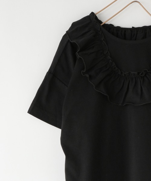 LOWRYS FARM(ローリーズファーム)の「2WAYフリルプルオーバー 450506(Tシャツ/カットソー・キッズ・ブラック/アイボリー/ピンク/ブルー・130cm/150cm/110cm/140cm/120cm)」の22枚目の写真