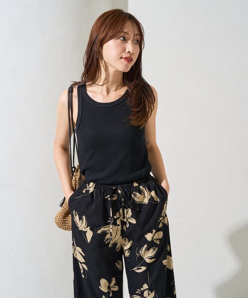 FREAK'S STORE（フリークスストア）の「限定展開　リンガ－ リブ タンクトップ（タンクトップ・レディース・グレー/ナチュラル/ブラック/ブラウン/その他13・ﾌﾘ-）」の2枚目の写真