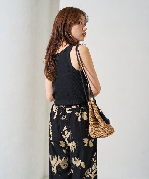 FREAK'S STORE（フリークスストア）の「限定展開　リンガ－ リブ タンクトップ（タンクトップ・レディース・グレー/ナチュラル/ブラック/ブラウン/その他13・ﾌﾘ-）」の10枚目の写真