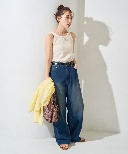 FREAK'S STORE（フリークスストア）の「限定展開　リンガ－ リブ タンクトップ（タンクトップ・レディース・グレー/ナチュラル/ブラック/ブラウン/その他13・ﾌﾘ-）」の13枚目の写真