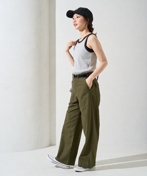 FREAK'S STORE（フリークスストア）の「限定展開　リンガ－ リブ タンクトップ（タンクトップ・レディース・グレー/ナチュラル/ブラック/ブラウン/その他13・ﾌﾘ-）」の22枚目の写真