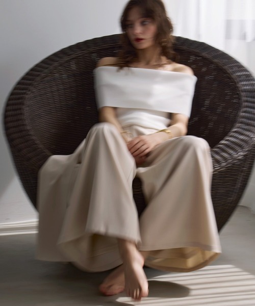 MIELI INVARIANT（ミエリインヴァリアント）の「Wrap Layer Asymmetry Pants（その他パンツ・レディース・ブラック/ブラウン系/ベージュ系・SMALL/MEDIUM）」の22枚目の写真