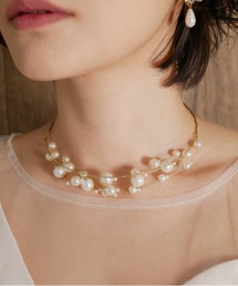 My shawty（マイシャウティー）の「skin pearl choker（ネックレス）」