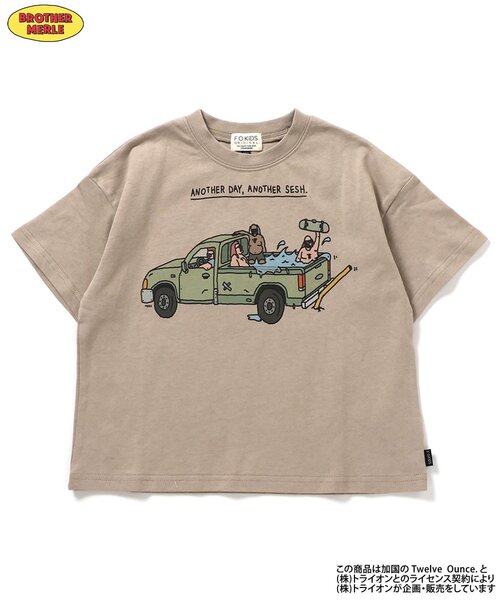 F.O.KIDS（エフオーキッズ）の「【ブラザーマール】4柄Tシャツ（Tシャツ/カットソー・キッズ・オフホワイト/レモンイエロー/ベージュ/ピンク・80/130/140/110/120/90/100）」の2枚目の写真