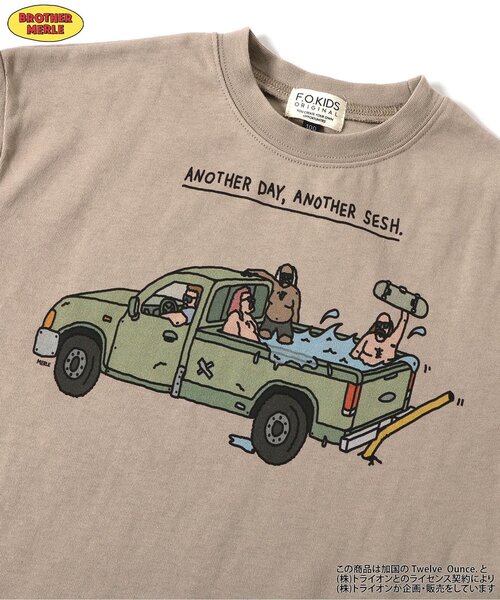 F.O.KIDS（エフオーキッズ）の「【ブラザーマール】4柄Tシャツ（Tシャツ/カットソー・キッズ・オフホワイト/レモンイエロー/ベージュ/ピンク・80/130/140/110/120/90/100）」の9枚目の写真