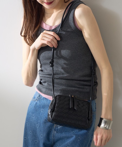 &. NOSTALGIA(アンドドットノスタルジア)の「【ZOZO限定】メッシュショルダーバッグ(ショルダーバッグ・レディース・ベージュ/ブラック・FREE)」の2枚目の写真