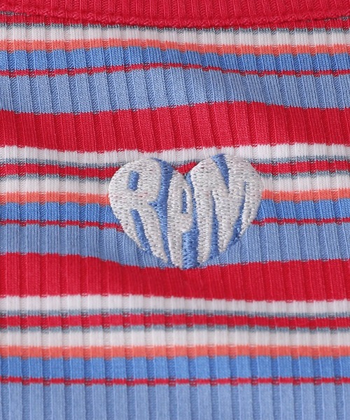 repipi armario（レピピ アルマリオ）の「ハートシシュウショートキャミ（キャミソール・キッズ・レッド系その他/ブラック/オレンジ系その他・MEDIUM/SMALL/LARGE）」の6枚目の写真