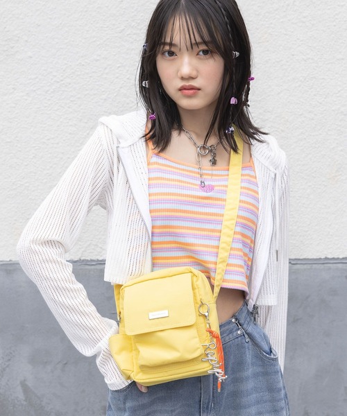 repipi armario（レピピ アルマリオ）の「ハートシシュウショートキャミ（キャミソール・キッズ・レッド系その他/ブラック/オレンジ系その他・MEDIUM/SMALL/LARGE）」の12枚目の写真