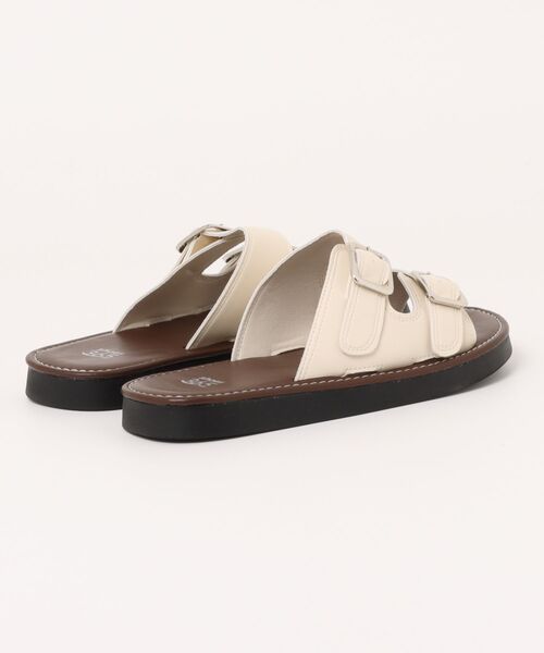 shoes365(シューズスリーシックスファイヴ)の「ダブルバックルサンダル (SS)(サンダル・レディース・オフホワイト/ブラウン/ブラック・22.5cm/23.5cm/24.5cm/23.0cm/24.0cm/25.0cm)」の8枚目の写真
