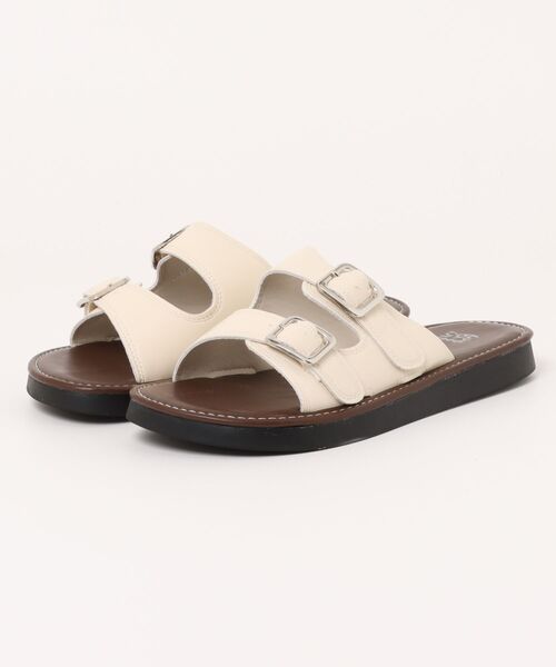 shoes365(シューズスリーシックスファイヴ)の「ダブルバックルサンダル (SS)(サンダル・レディース・オフホワイト/ブラウン/ブラック・22.5cm/23.5cm/24.5cm/23.0cm/24.0cm/25.0cm)」の10枚目の写真