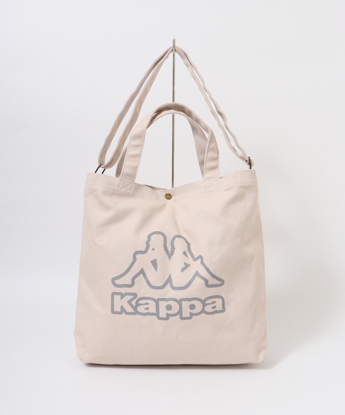 Kappa(カッパ)の「kappa ポイントプリント2WAYトートバッグ(トートバッグ・メンズ・ミント/ラベンダー/アイボリー・FREE)」の5枚目の写真
